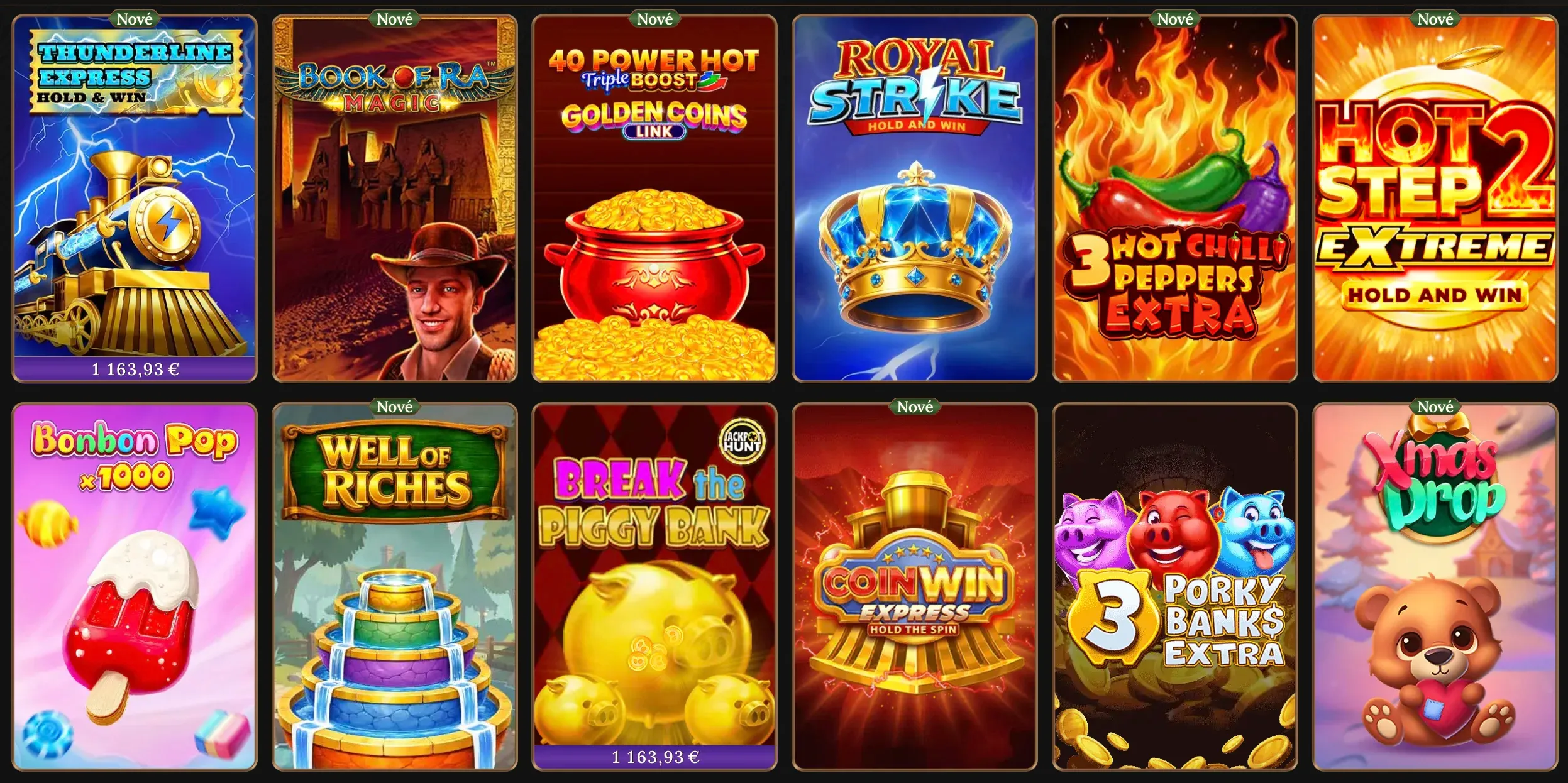Nabídka automatů v BetWest casino